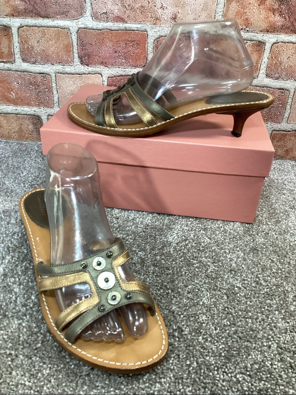 Cole Haan womens Women’s Slide kitten Heel sandals size 9.5